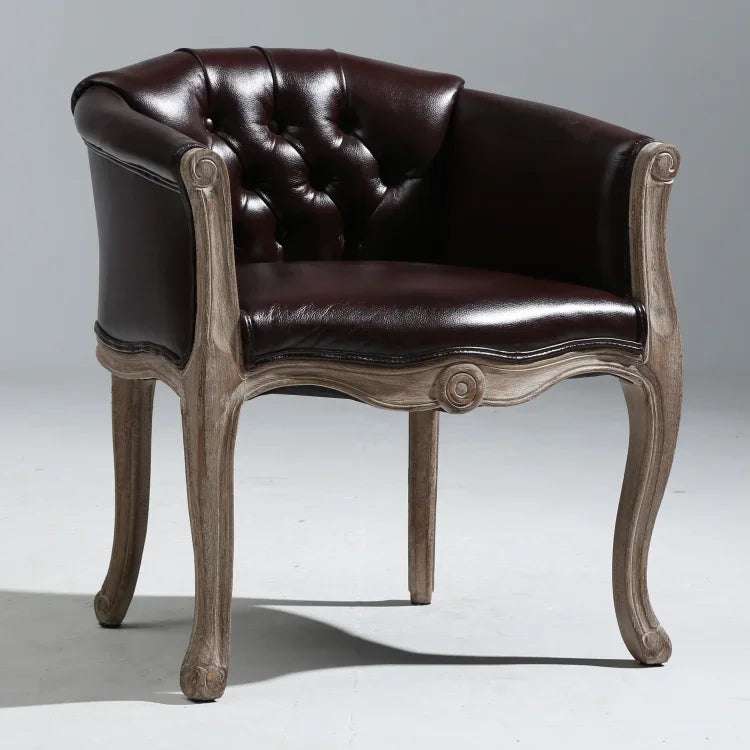 American Style Wooden Study Room Cafe Lounge Chair