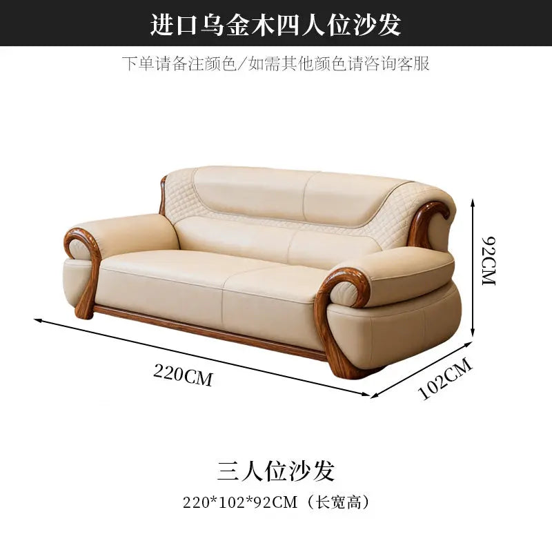 DUTRIEUX Modern Minimalist Leather Accent Armchair for Living Room
