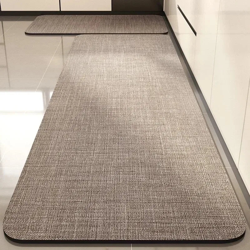 Facaishu Kitchen Floor Mat Absorbent Non Slip PVC Backed Rug