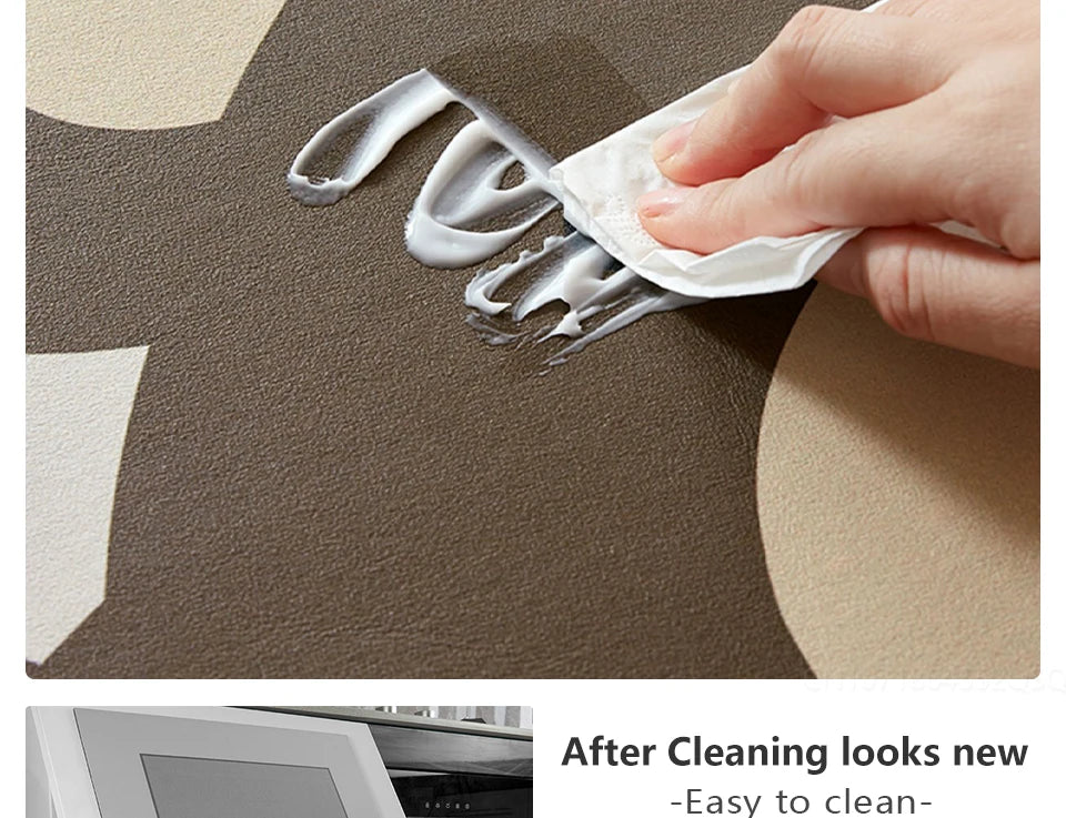 Facaishu Kitchen Floor Mat Absorbent Non Slip PVC Backed Rug