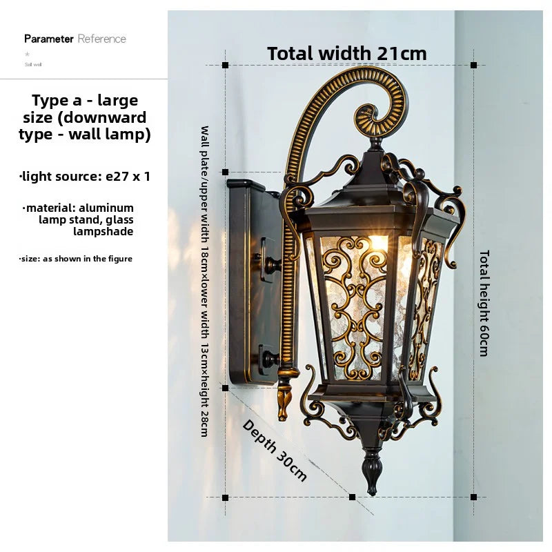 Outdoor Wall Lamps Waterproof Courtyard Led Lamps Garden Villa Entrance-Side Lights Ultra-Bright Outdoor Balcony Exterior Lights