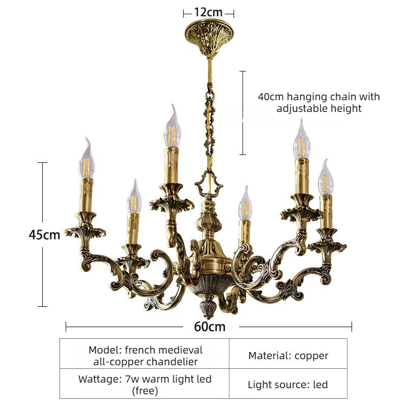 Minimalist Copper Pendant Chandelier for Dining Room and Living Spaces