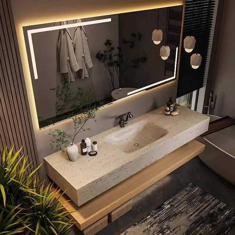 Rustic Set Mirror Bathroom Cabinet Light Vintage Space Saving Bathroom Cabinet Shelves Vanity Mobile Da Bagno Furniture For Home