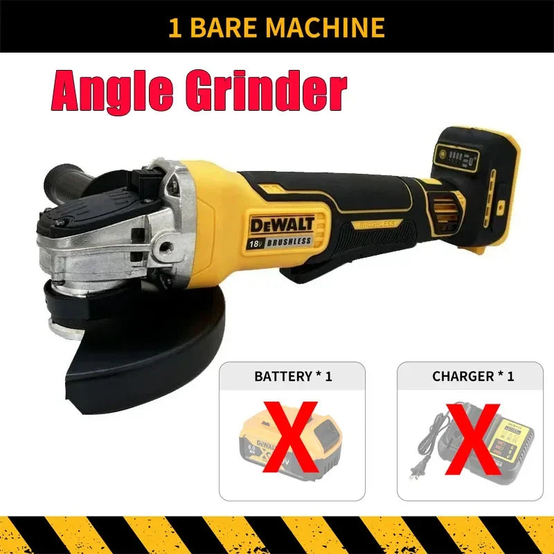 Dewalt DCG406 125MM Brushless Angle Grinder 9000RPM Cordless Cutting Machine Impact Polisher Machine 18V Rechargeable Power Tool
