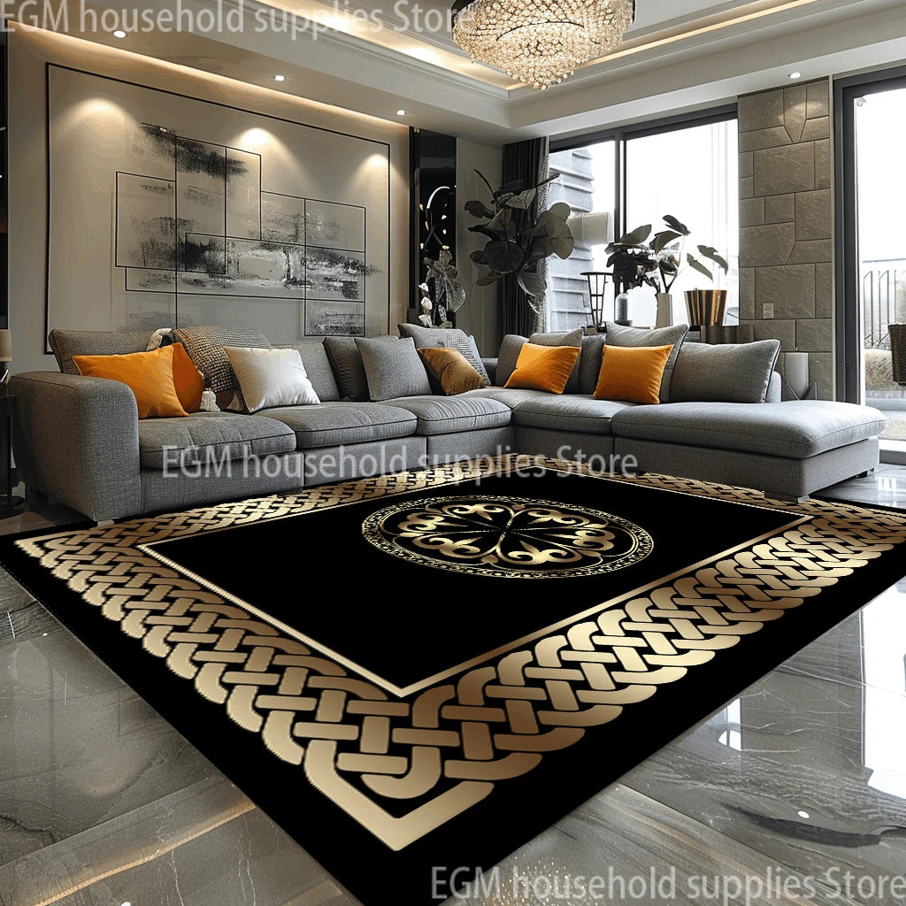 European Style Luxury Rug Non Slip Carpet For Living Room