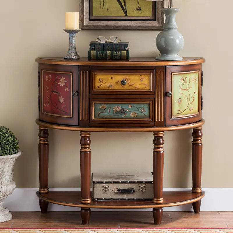 XMSJ Modern Console Table With Stylish Entryway Storage Furniture