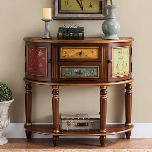 XMSJ Modern Console Table With Stylish Entryway Storage Furniture