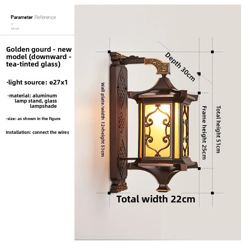 Outdoor Wall Lamps Waterproof Courtyard Led Lamps Garden Villa Entrance-Side Lights Ultra-Bright Outdoor Balcony Exterior Lights