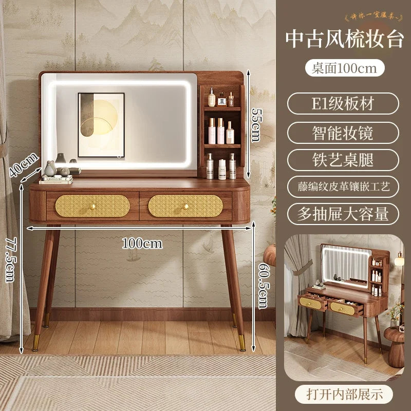 XMSJ Modern Wooden Vanity Table With Elegant Design