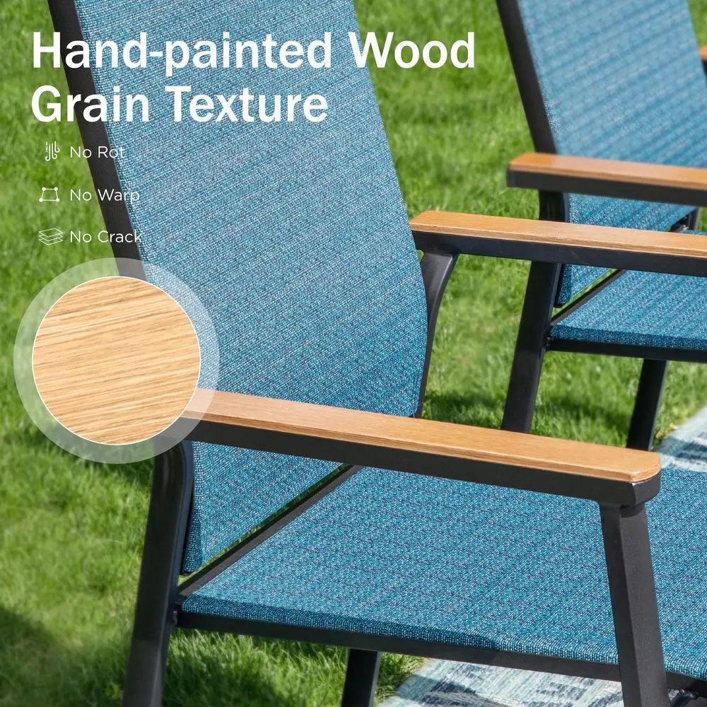 XMSJ 7-Piece Aluminum Patio Dining Set For Table And Chairs