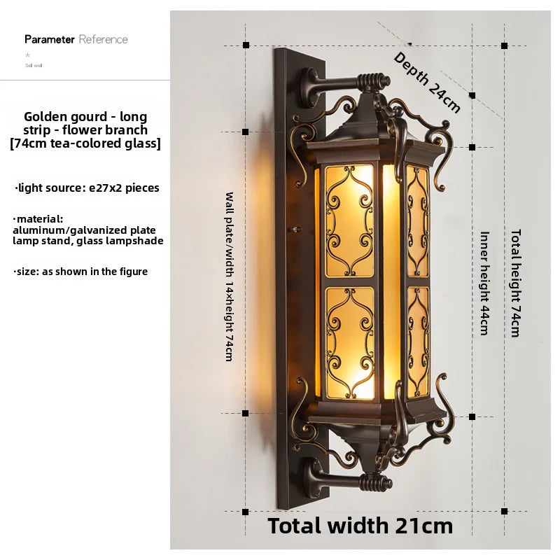 Outdoor Wall Lamps Waterproof Courtyard Led Lamps Garden Villa Entrance-Side Lights Ultra-Bright Outdoor Balcony Exterior Lights