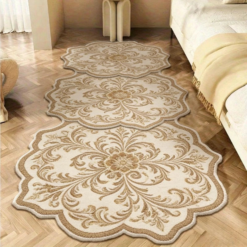 Light Luxury Floral Rug For Living Room And Bedroom Decor