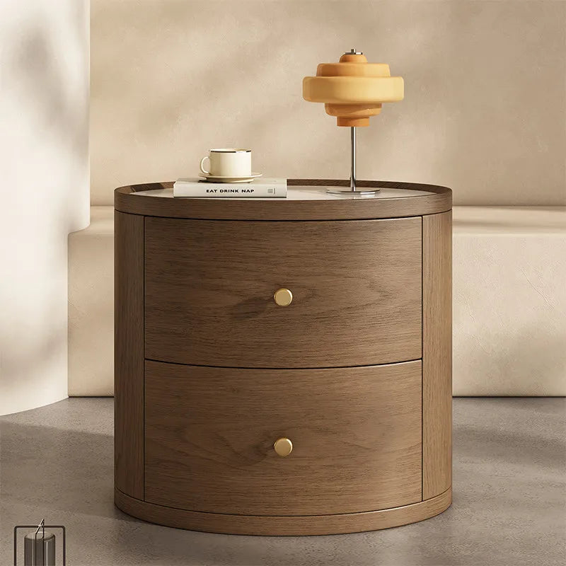 Dutrieux Modern Bedside Table With Drawers Minimalist Nightstand