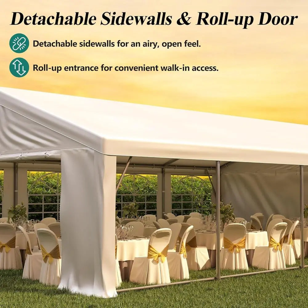 Outdoor Wedding Gazebo With Sandbags For Events And Parties