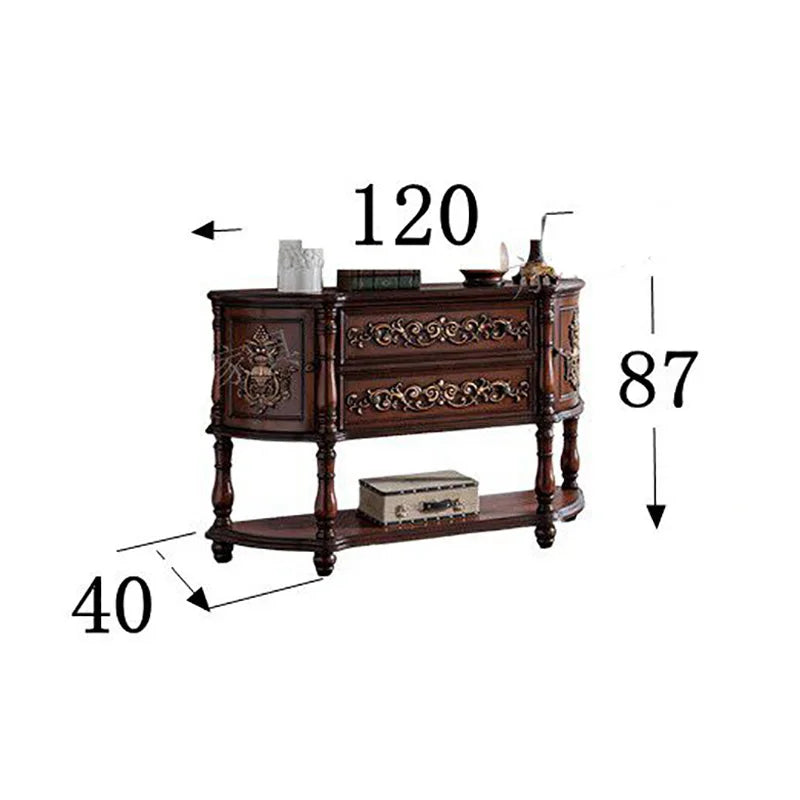 XMSJ Modern Console Table With Stylish Entryway Storage Furniture