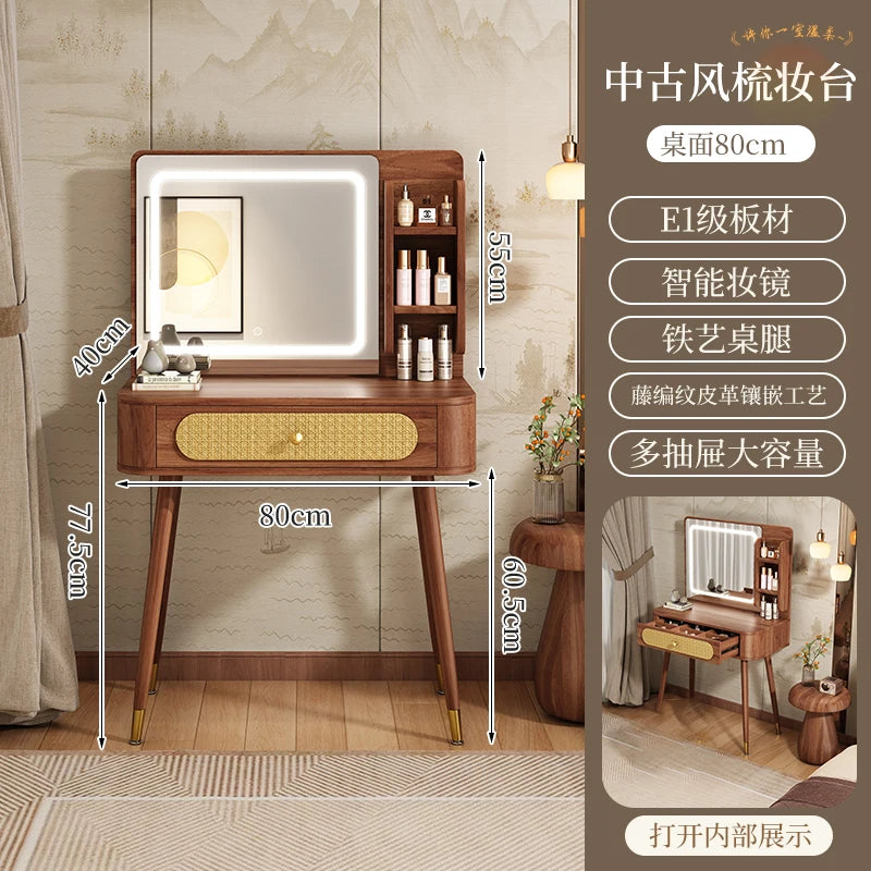 XMSJ Modern Wooden Vanity Table With Elegant Design