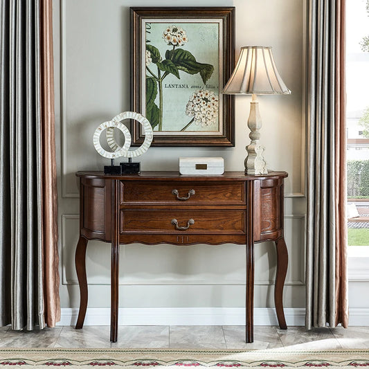 XMSJ Modern Console Table With Drawer For Living Room Storage