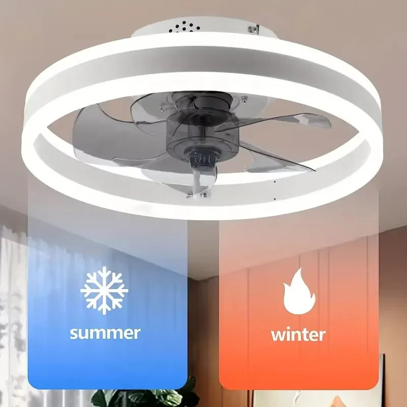 IRALAN Modern Ceiling Fan With Lighting Remote Control