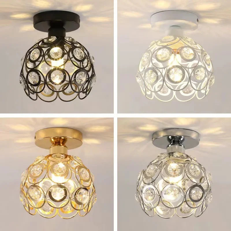 Dia 20cm Iron art Ceiling lamp Scattered light Romantic atmosphere European style Indoor lighting E27 AC 220V Art Decoration