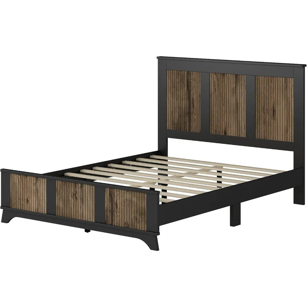 MKDK 4 Piece Queen Bedroom Set With Platform Bed Nightstands Dresser