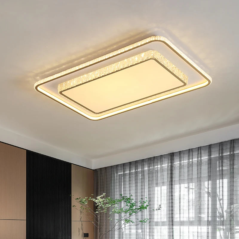 Modern Led Crystal Ceiling Lights New Style Living Room Bedroom Dining Room Ceiling Lamp Simple Home Indoor Decor Lighting Lamps