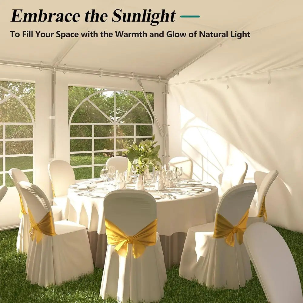 Outdoor Wedding Gazebo With Sandbags For Events And Parties