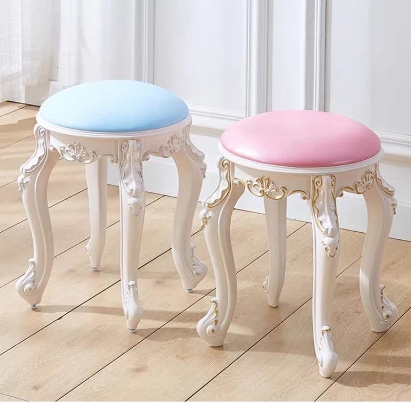 Multi Purpose Upholstered Vanity Stool with Cushion Bedroom Piano Bench