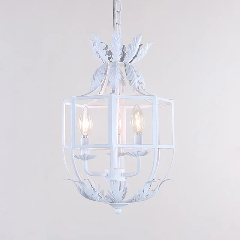 American Retro Antique Wrought Iron Led Pendant Light For Home Decoration Living Room Dining Room Hallway Foyer Bedroom Lighting
