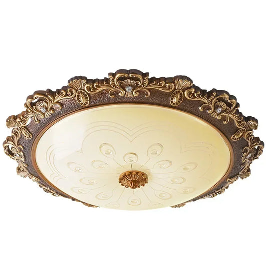 GemSpark European Style Ceiling Lamp With LED Resin Fixture
