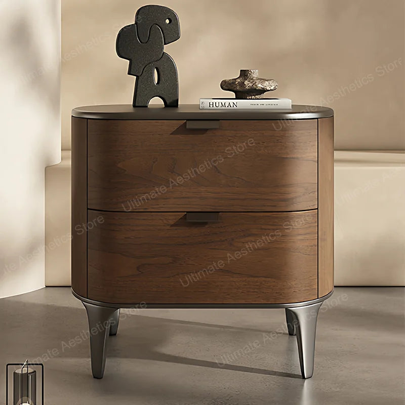 Luxury Delicacy Bedside Tables Simple Creative Storage Drawers Nightstand Trendy Italian Mesitas De Noche Bedroom Furniture