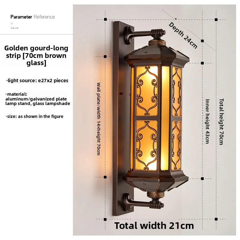 Outdoor Wall Lamps Waterproof Courtyard Led Lamps Garden Villa Entrance-Side Lights Ultra-Bright Outdoor Balcony Exterior Lights