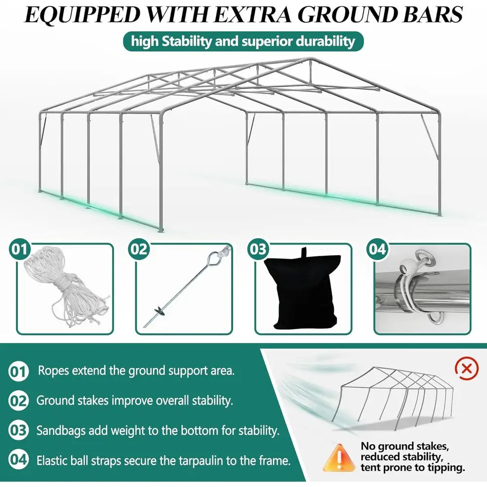 Outdoor Wedding Gazebo With Sandbags For Events And Parties