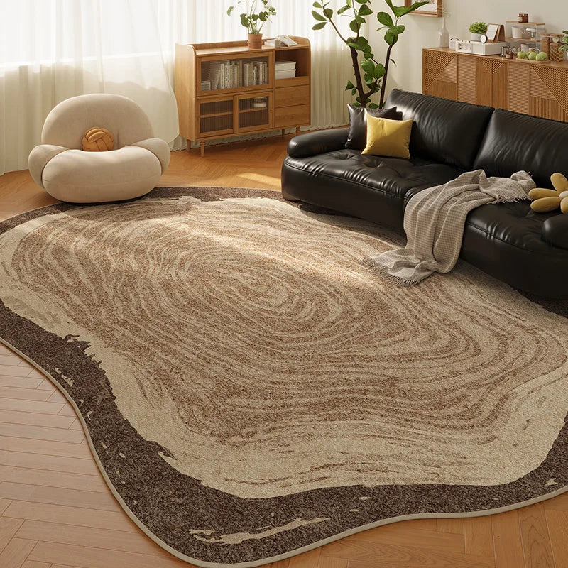 Retro Style Plush Rug For Living Room And Bedroom Decor