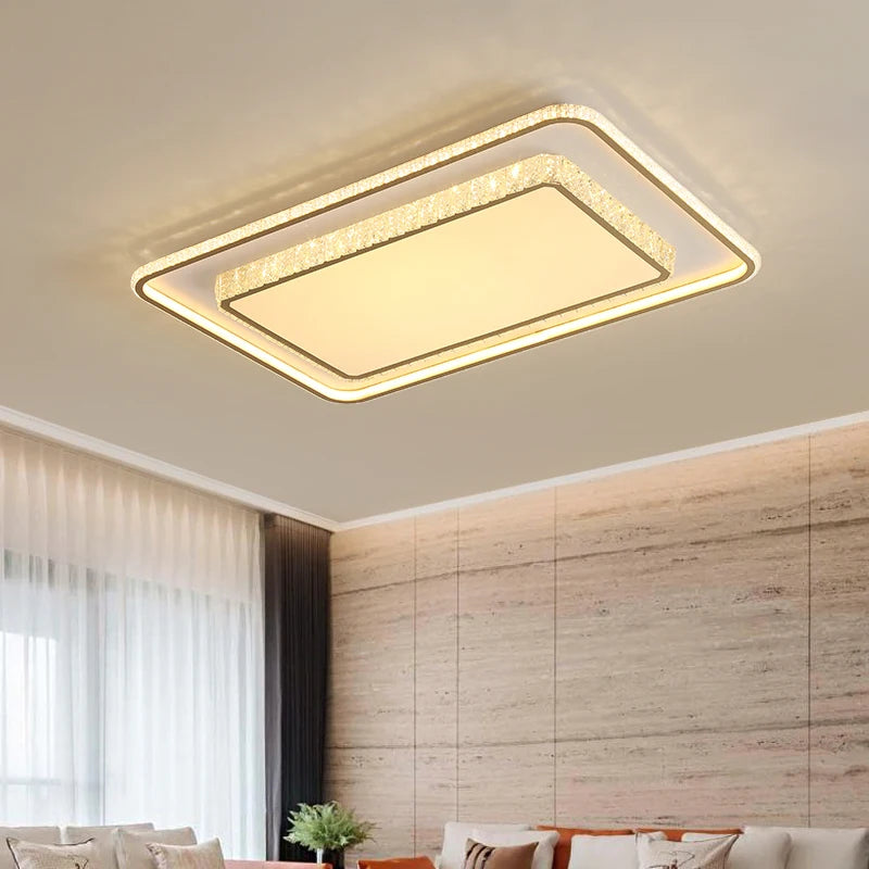 Modern Led Crystal Ceiling Lights New Style Living Room Bedroom Dining Room Ceiling Lamp Simple Home Indoor Decor Lighting Lamps