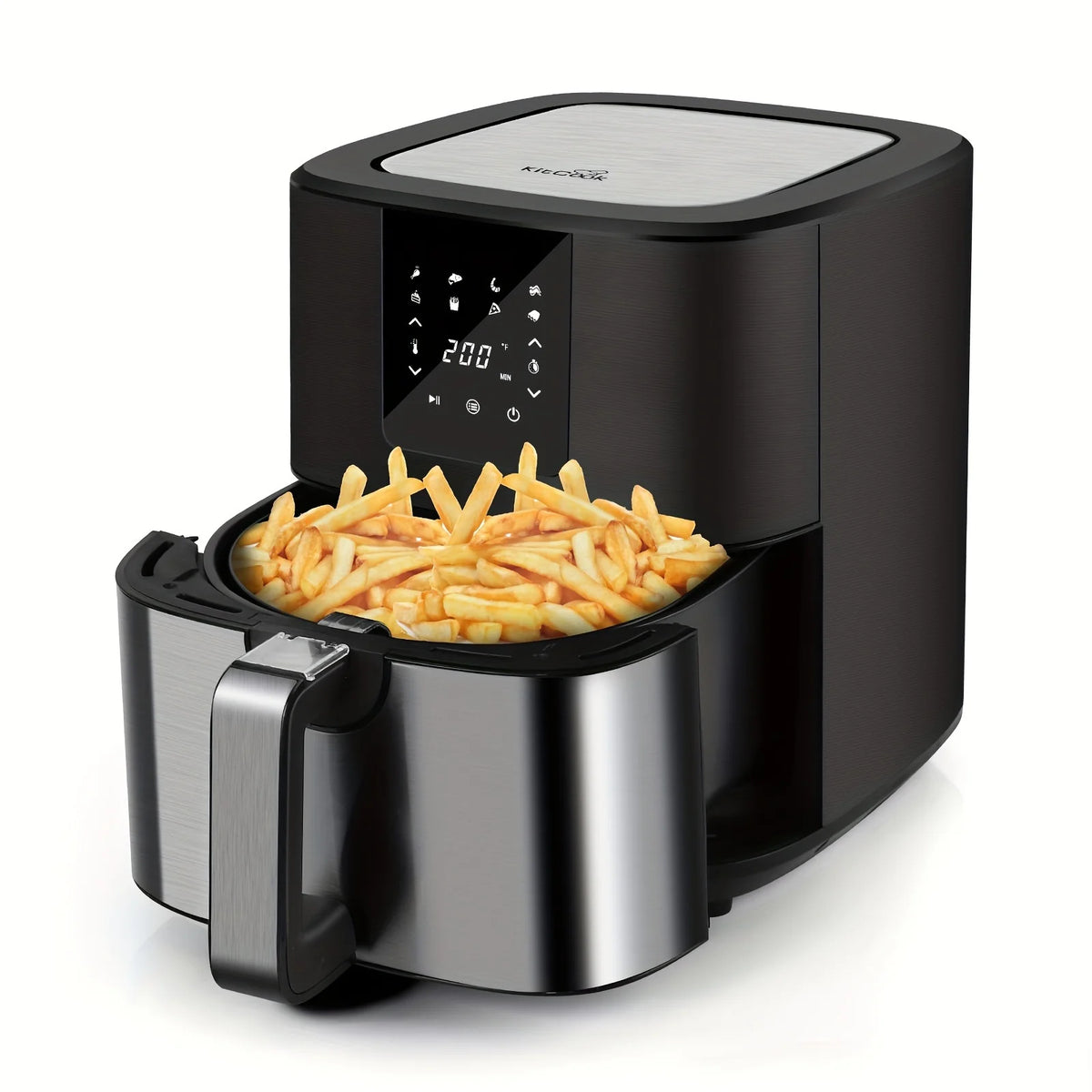 KitCook Digital Air Fryer With Touchscreen And Eight Preset Cooking Modes