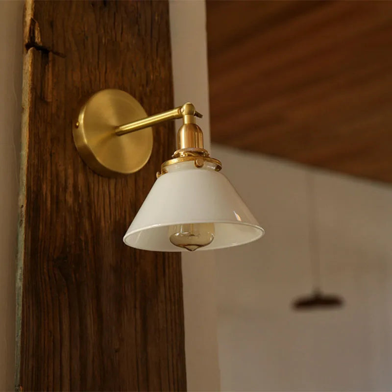 Ceropegia Retro Nordic Bathroom Wall Lamp Glass Mirror