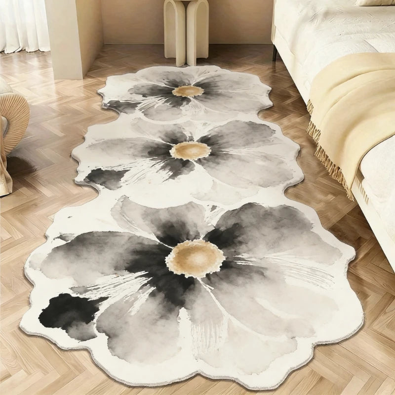 Light Luxury Floral Rug For Living Room And Bedroom Decor