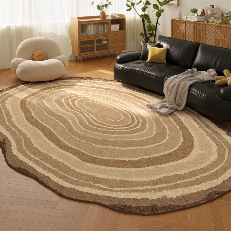 Retro Style Plush Rug For Living Room And Bedroom Decor
