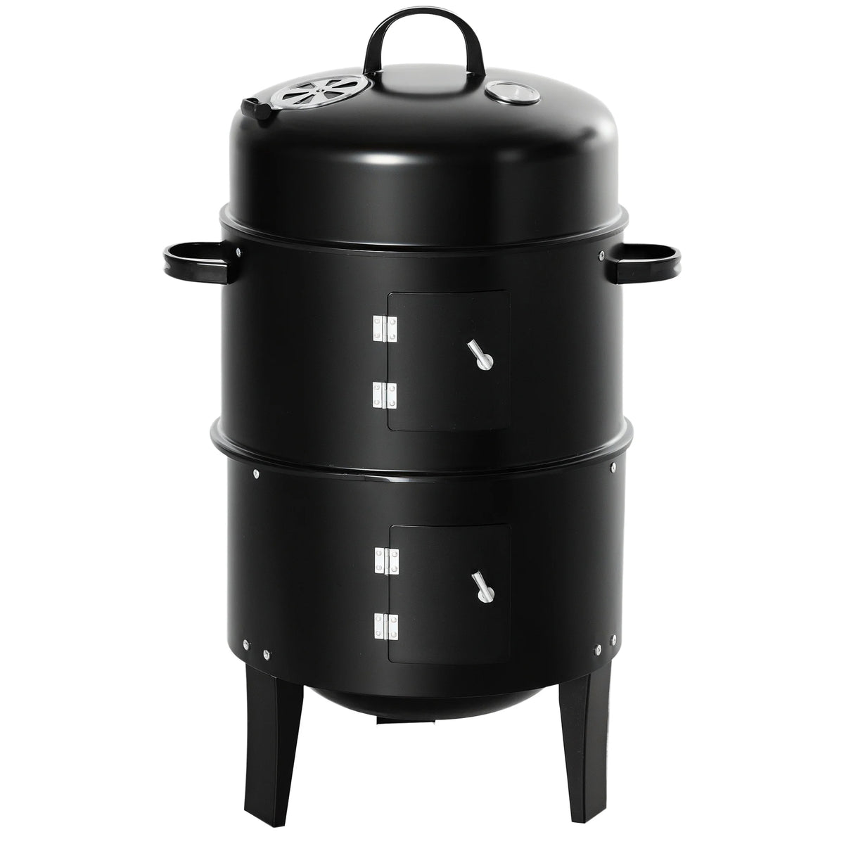 Outsunny Three In One Charcoal Smoker and Outdoor Barbecue Grill