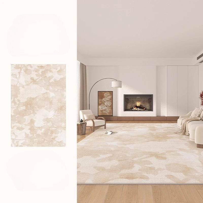 Maillard Style Carpets for Living Room Light Luxury Bedroom Decor Carpet Fluffy Soft French Floral Rug Home Thicken Plush Mat