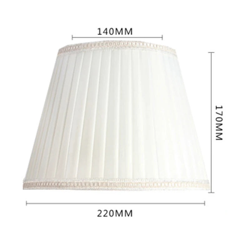 Vintage Floral Lampshade With Bead Trim For Nordic Home Decor