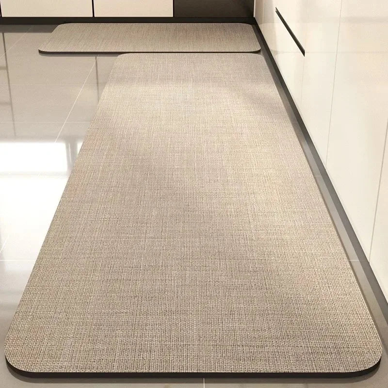 Facaishu Kitchen Floor Mat Absorbent Non Slip PVC Backed Rug