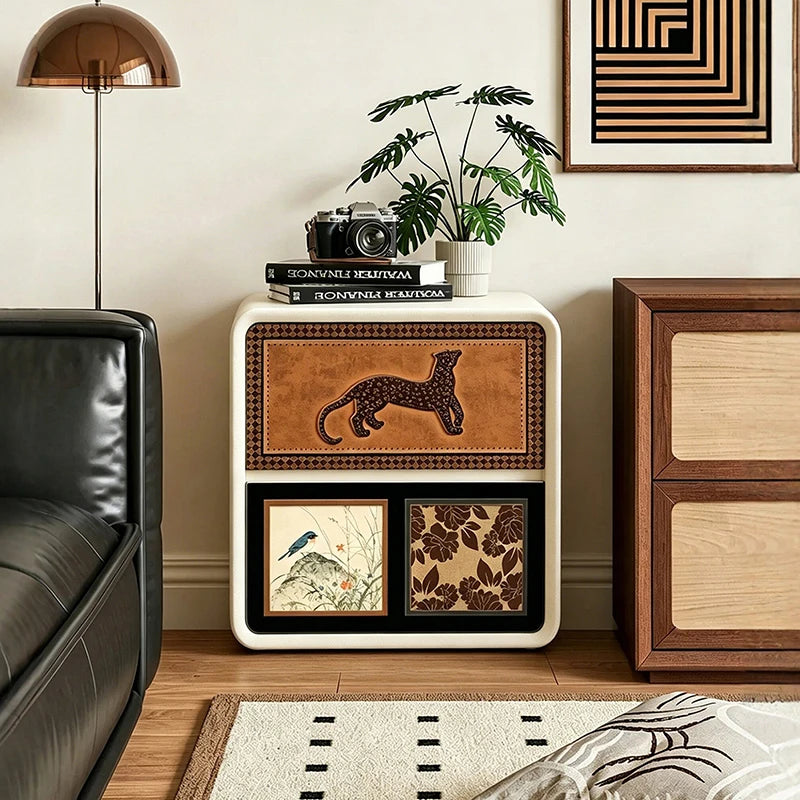 YQXH Modern Bedside Nightstand With Drawer For Bedroom Storage
