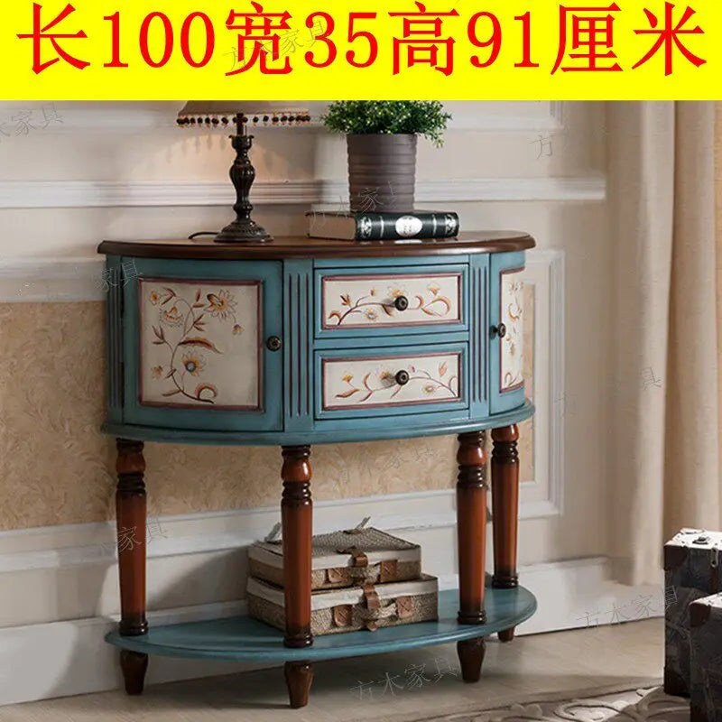 XMSJ Modern Console Table With Stylish Entryway Storage Furniture