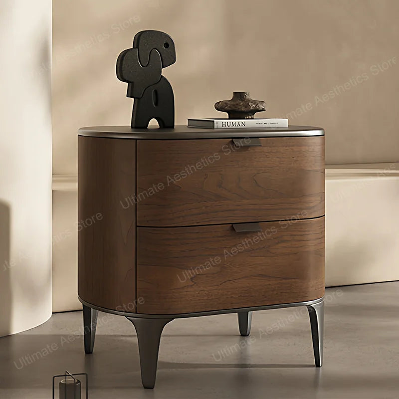 Luxury Delicacy Bedside Tables Simple Creative Storage Drawers Nightstand Trendy Italian Mesitas De Noche Bedroom Furniture