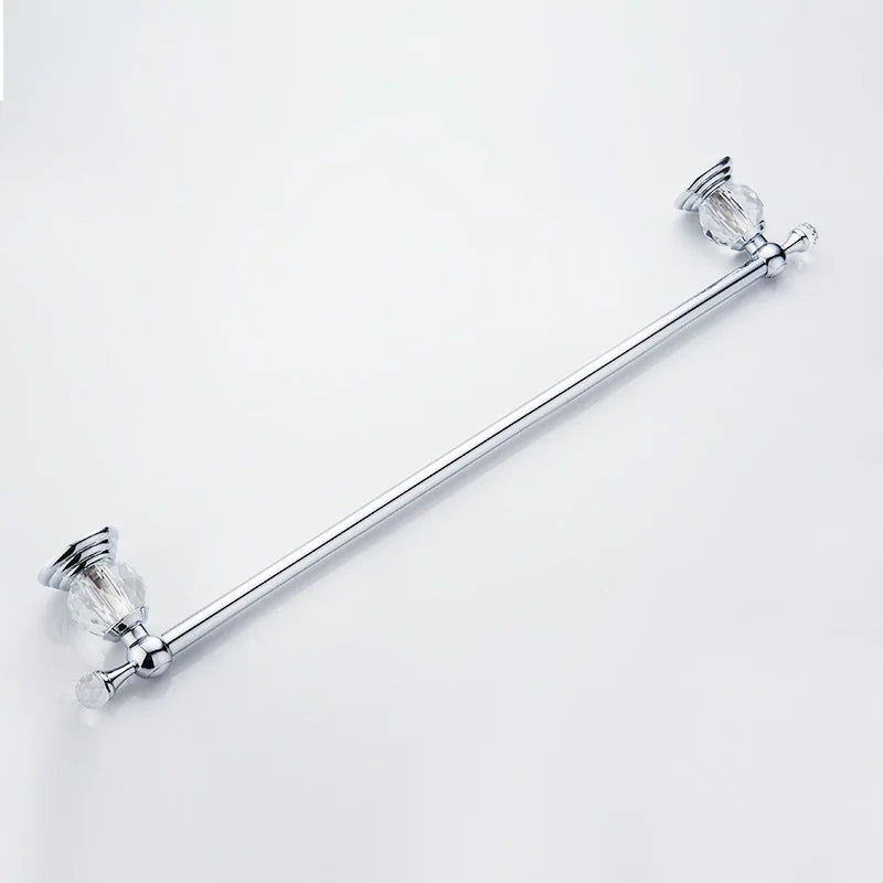 HOBHE Stainless Steel Single Towel Rail Bath Organizer