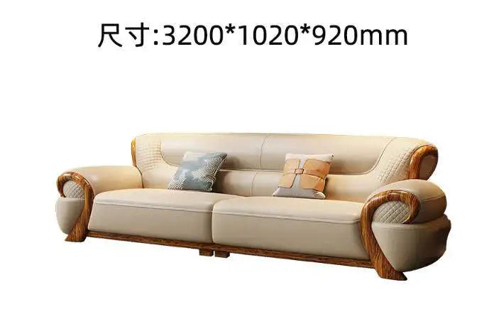 DUTRIEUX Modern Minimalist Leather Accent Armchair for Living Room
