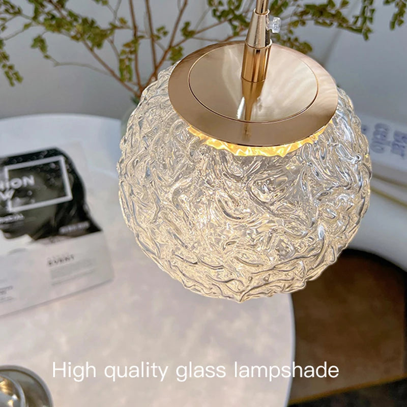 Modern Bedroom Pendant Lamp LED Iron Base for Home and Hotel Hallway