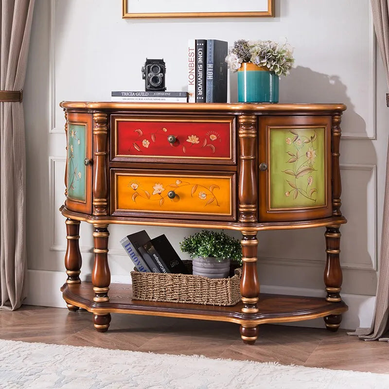 XMSJ Modern Console Table With Stylish Entryway Storage Furniture