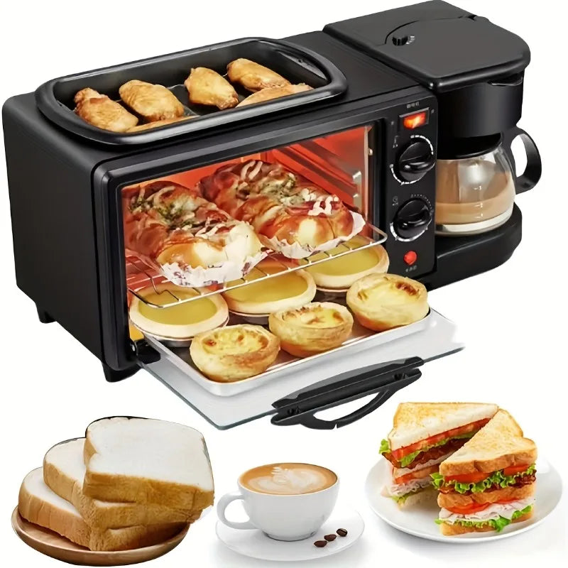 Three In One Breakfast Maker For Coffee, Toast And Eggs